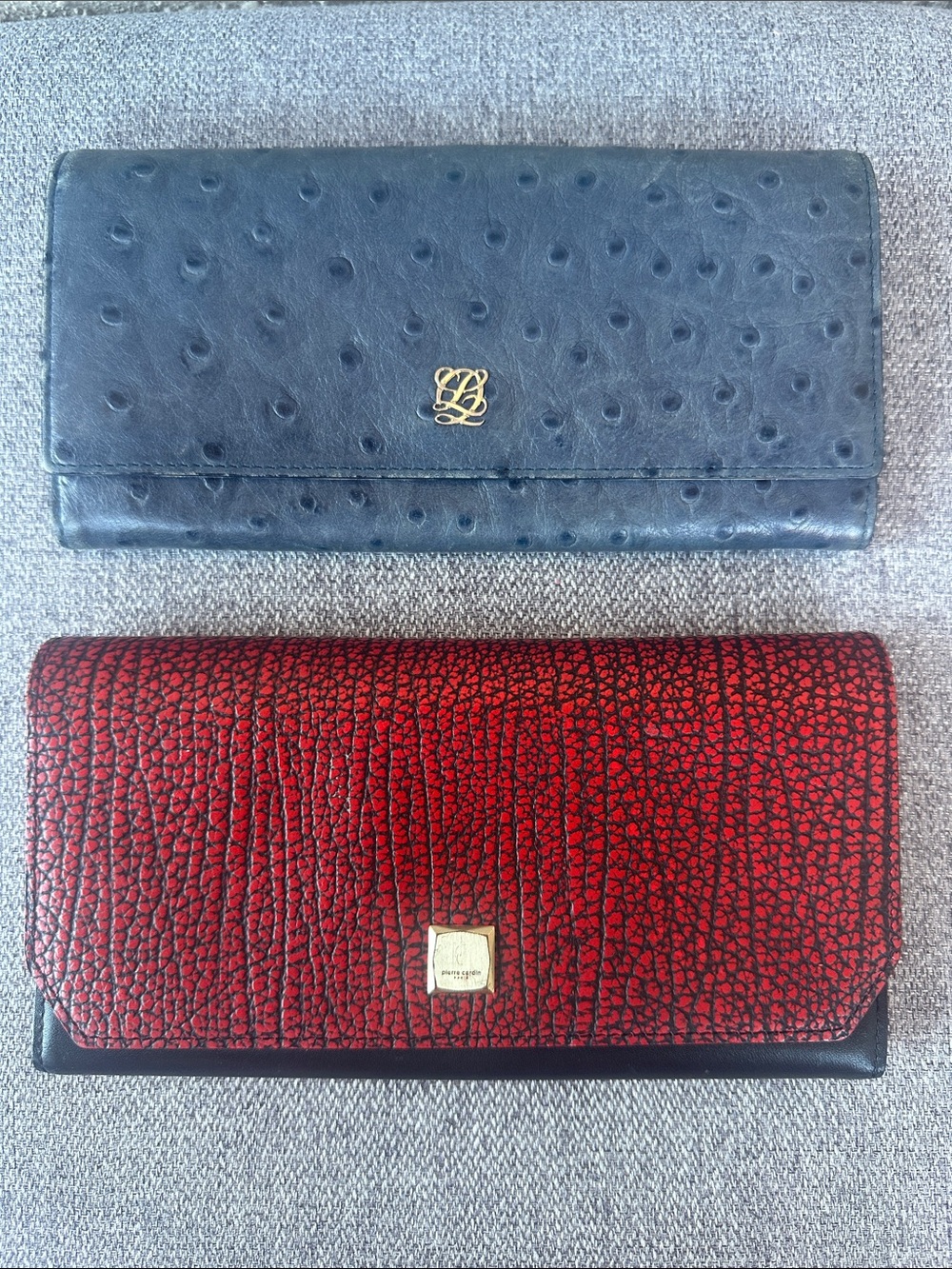 PIERRE CARDIN PARIS & LOUIS QUATORZE bundle leather wallets